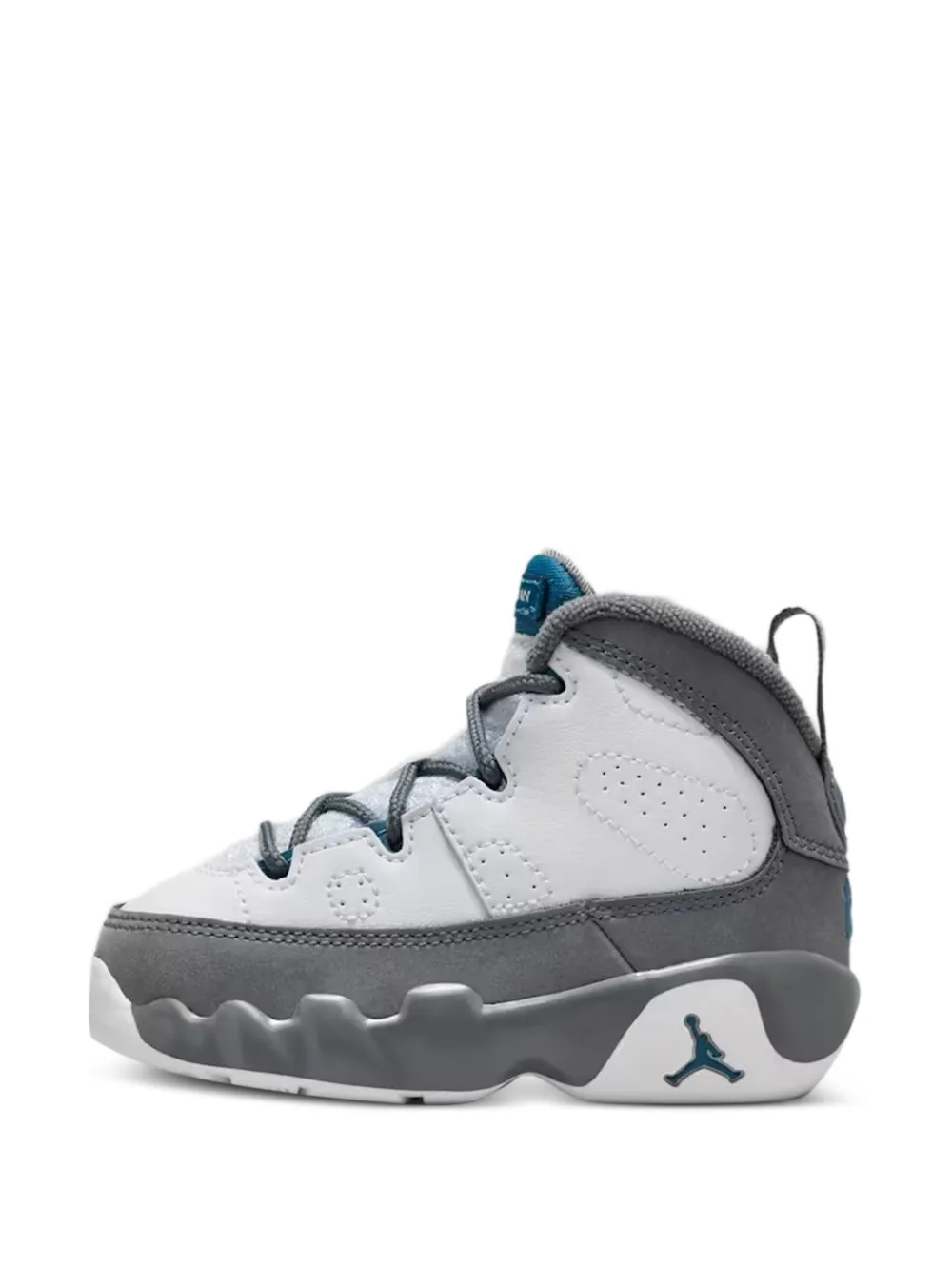 Jordan Kids Air Jordan 9 Retro geperforeerde high-top sneakers Wit