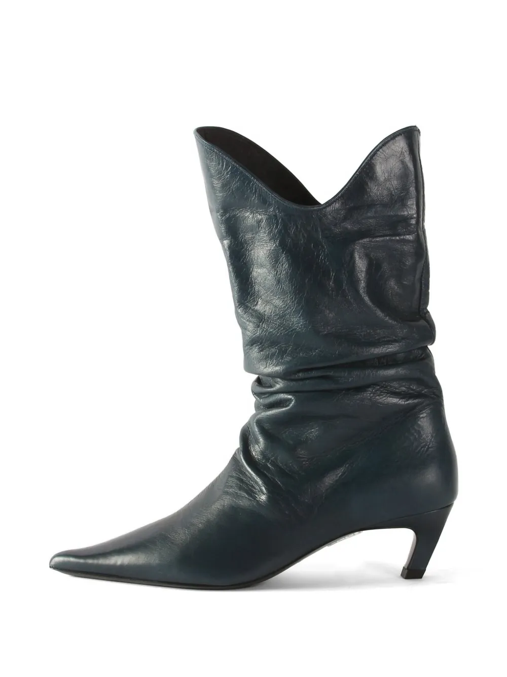 Rejina Pyo slouchy leather boots Blauw