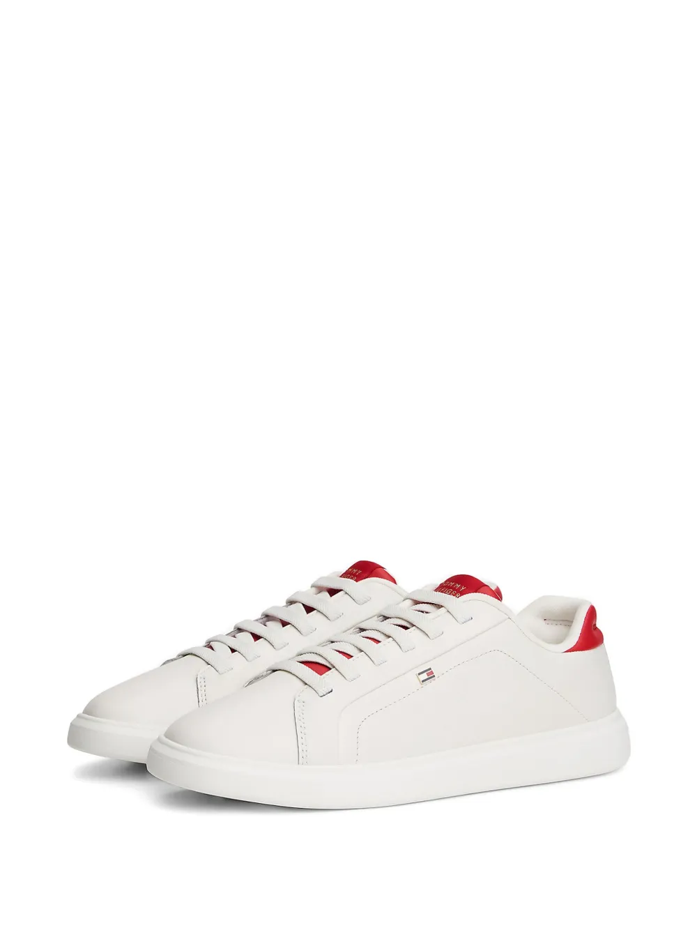 Tommy Hilfiger Cupsole Court lichtgewicht sneakers Wit