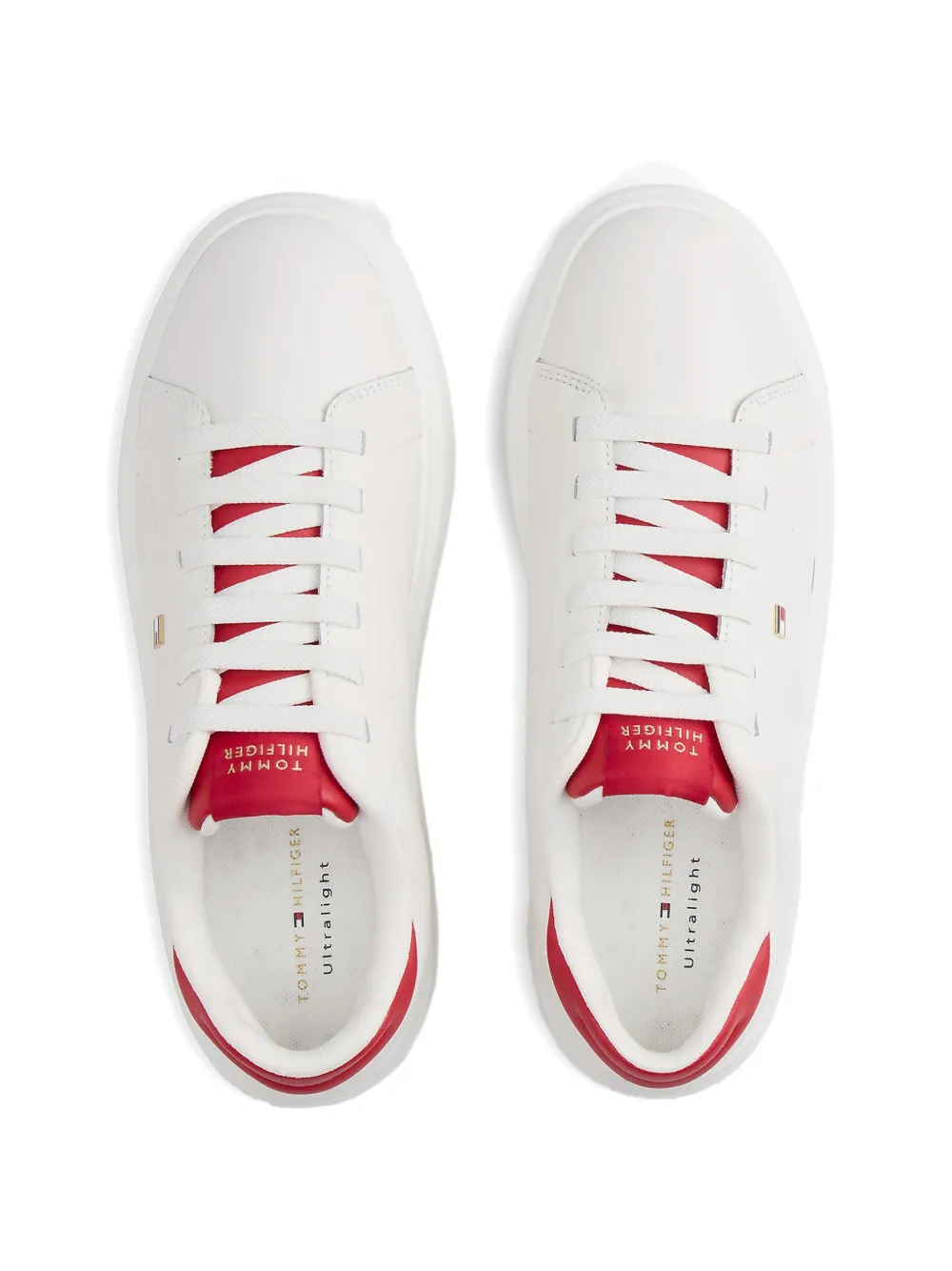Tommy Hilfiger Cupsole Court lichtgewicht sneakers Wit