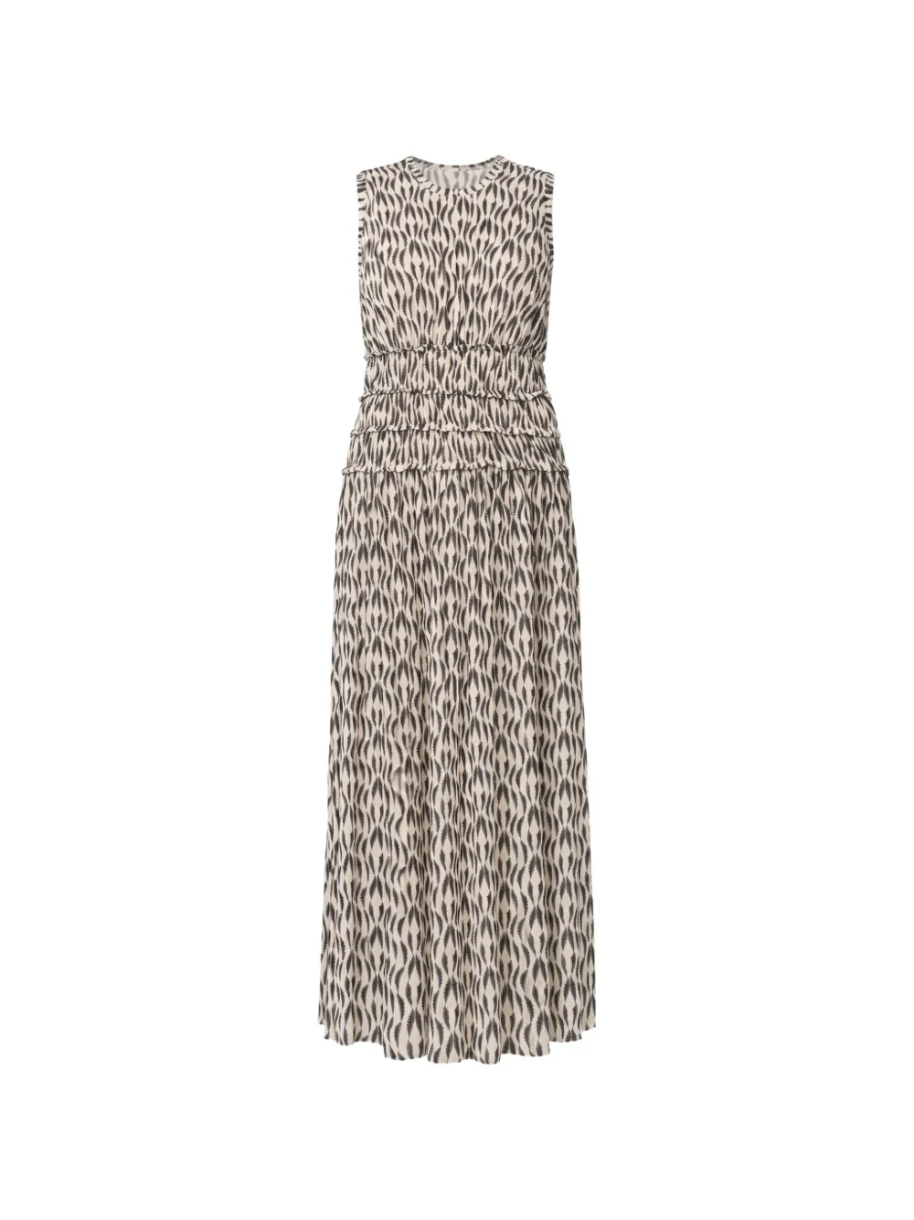Ulla Johnson Kamaria smocked sleeveless dress - Neutrals