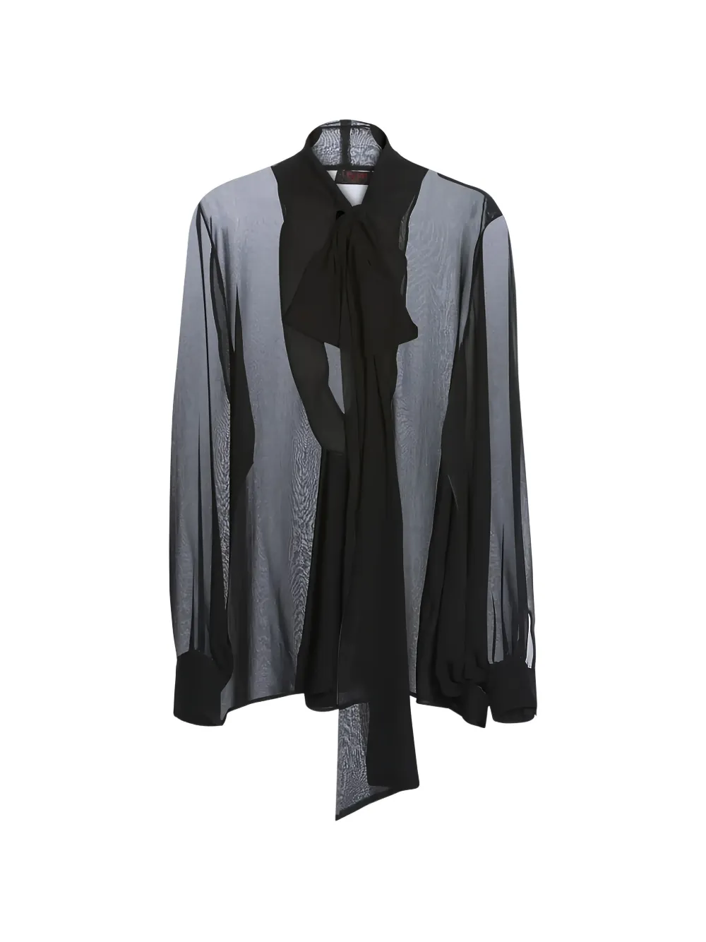 Collini Milano Meg tie-neck blouse - Nero