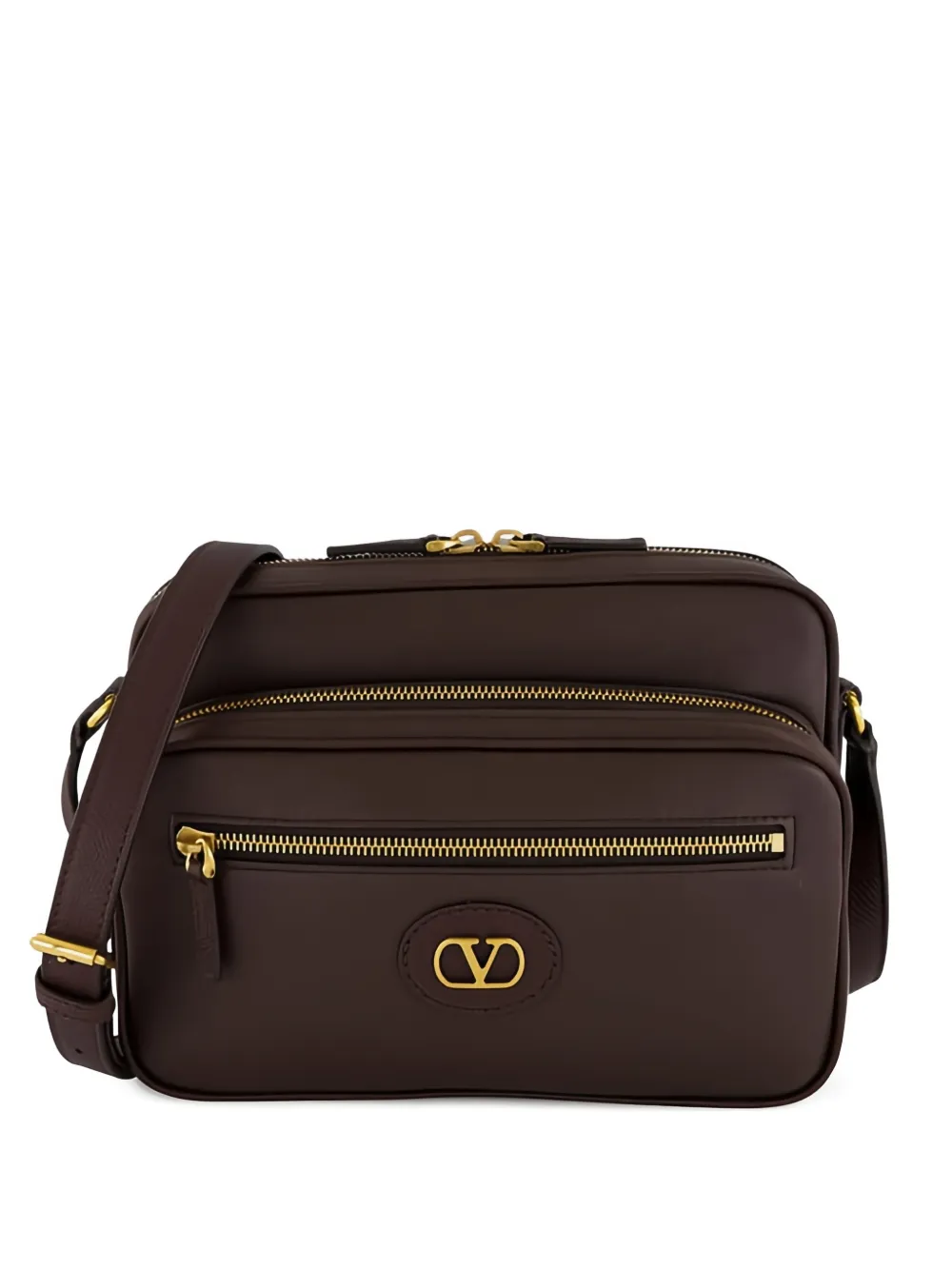 Valentino Garavani Camera leather shoulder bag - Marrone