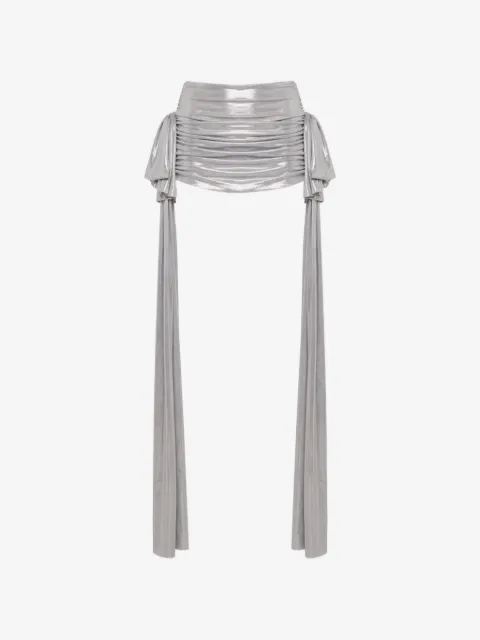 Norma Kamali Norma Bill Pickleball bow-detail mini skirt