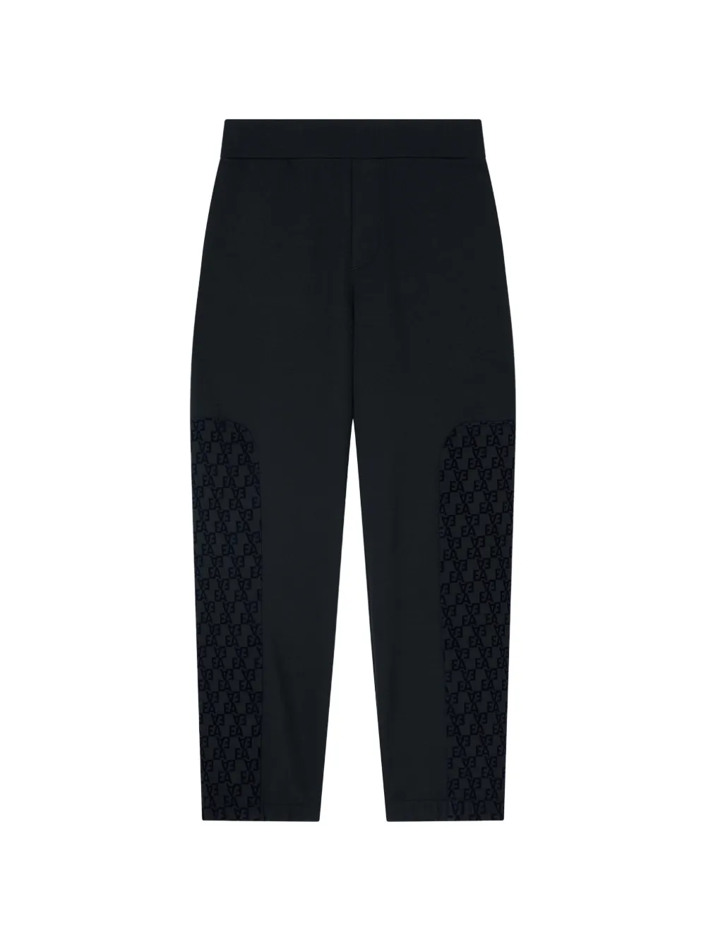 Emporio Armani Kids Broek met monogram detail Blauw