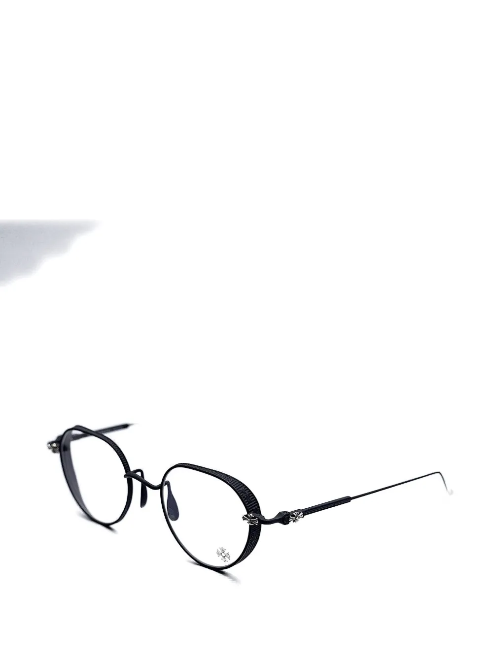 Chrome Hearts round-frame glasses - Nero