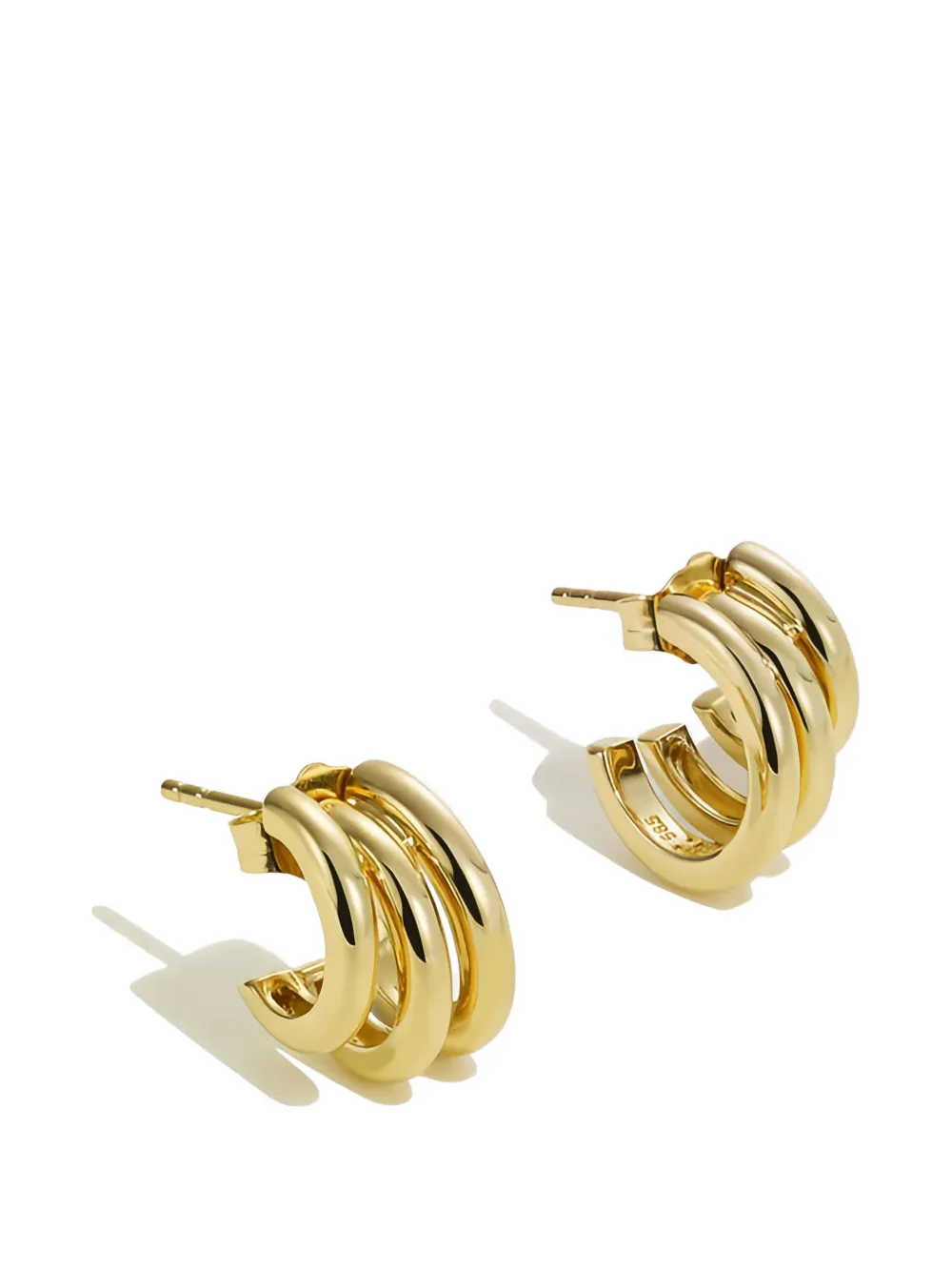 By Pariah Stack Earrings In Gold