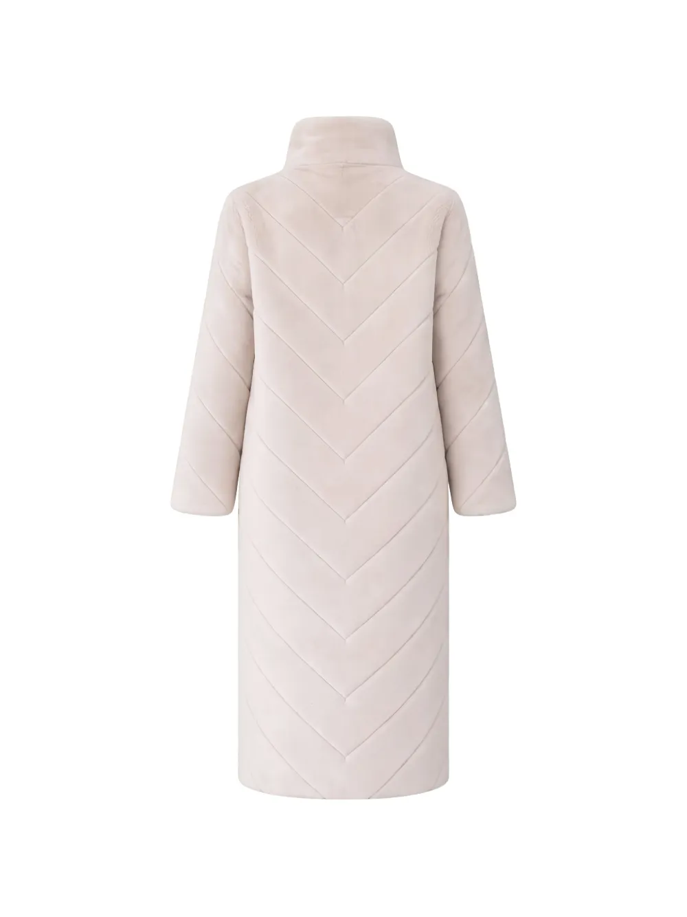  Giovanni Paris Madone Long Faux Fur Coat - Neutrals 