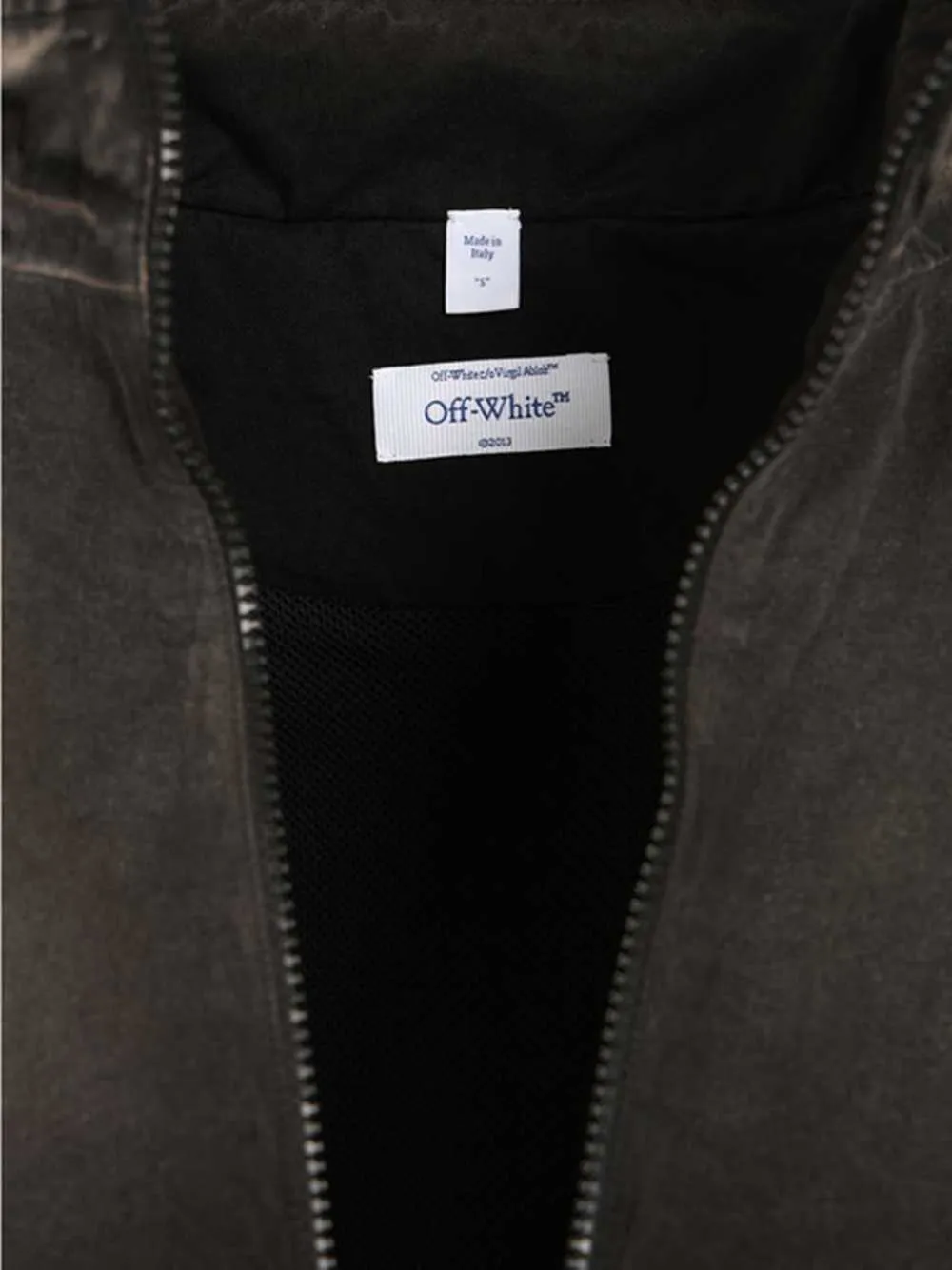 Off-White Jack met logo en afwerking Zwart