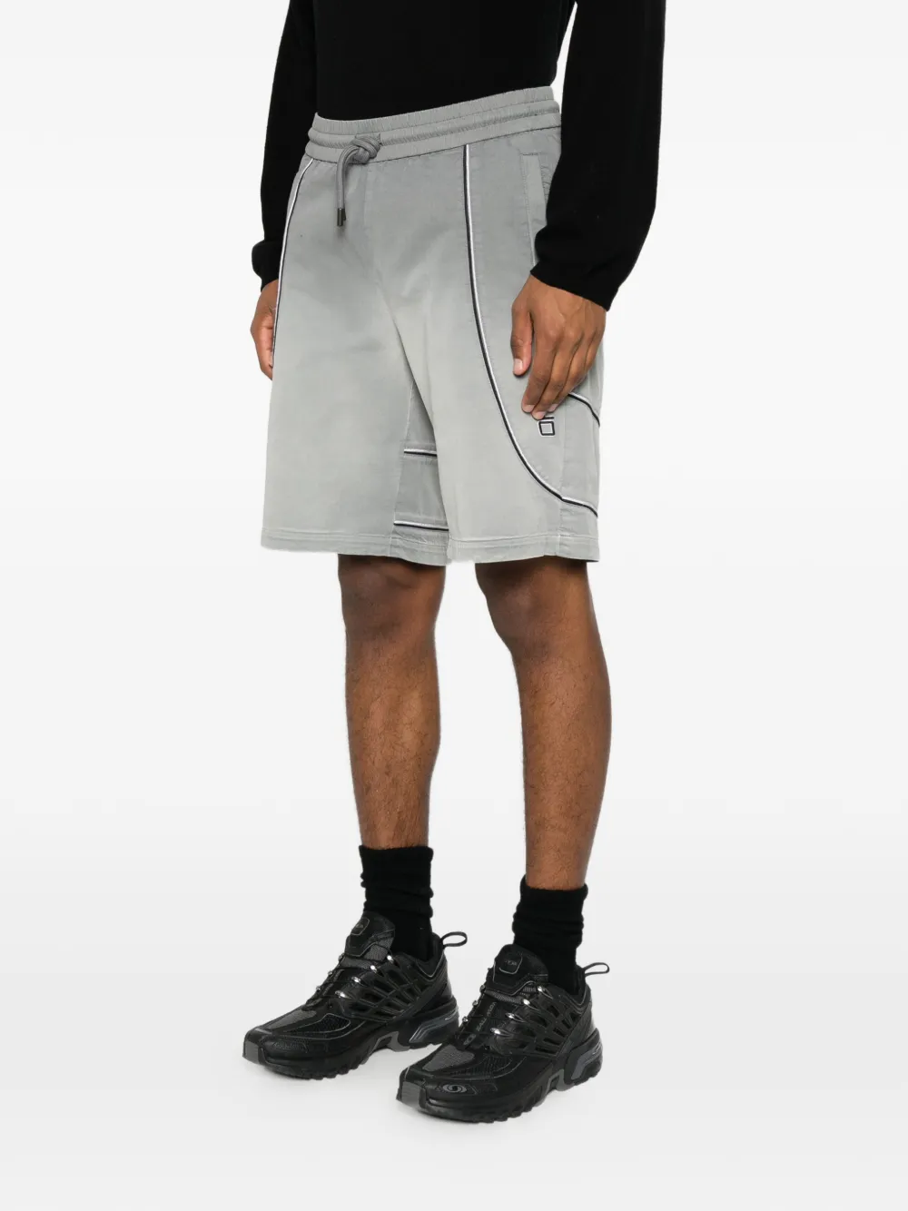 Off-White Shorts met logoprint Grijs