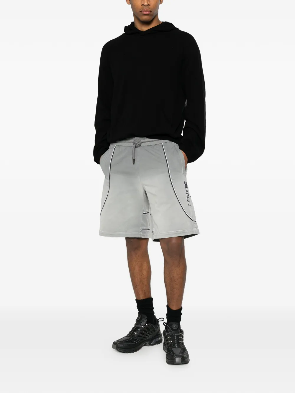 Off-White Shorts met logoprint Grijs
