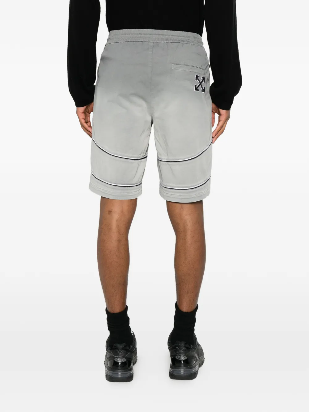 Off-White Shorts met logoprint Grijs