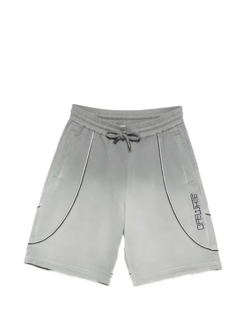 Off-White logo-print piped shorts