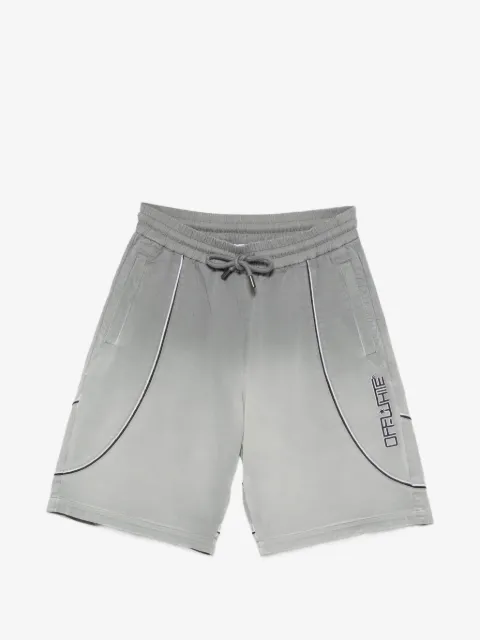 Off-White logo-print piped shorts