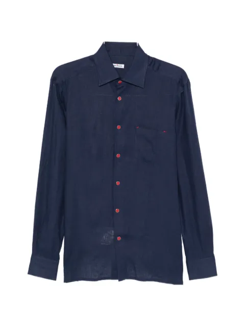 Kiton Nerano button front pocket shirt