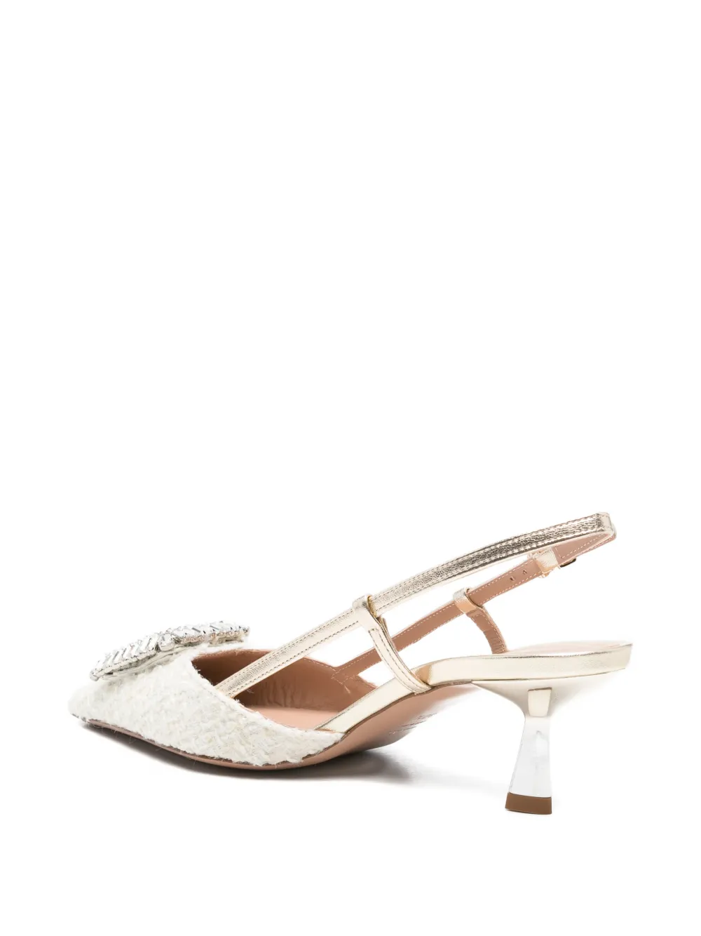 Roberto Festa Ingrid pumps met gesp Beige