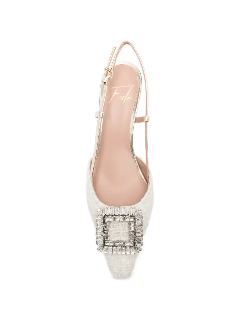 Roberto Festa Ingrid pumps met gesp Beige