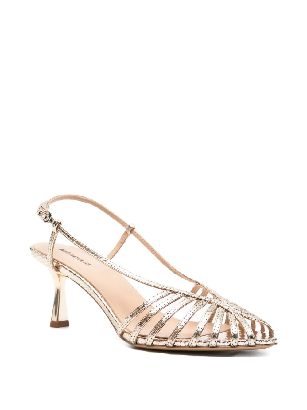 Lola Cruz strappy sandals Goud
