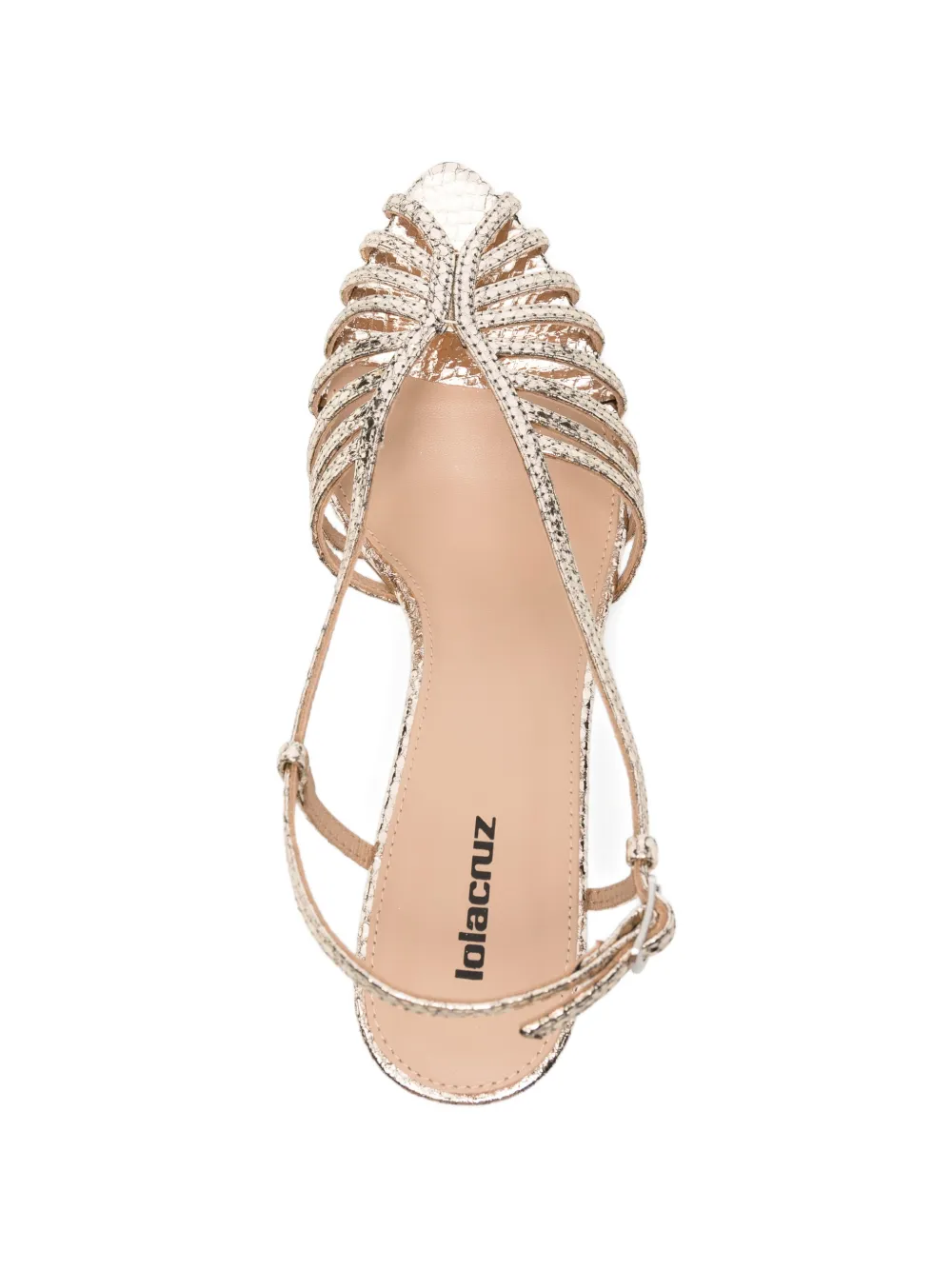 Lola Cruz strappy sandals Goud