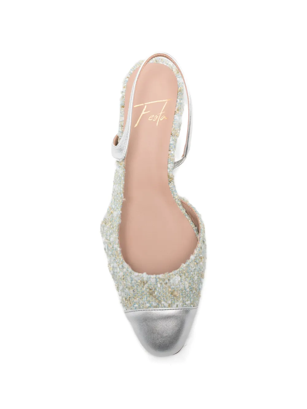 Roberto Festa Rosettee block-heel pumps Blauw