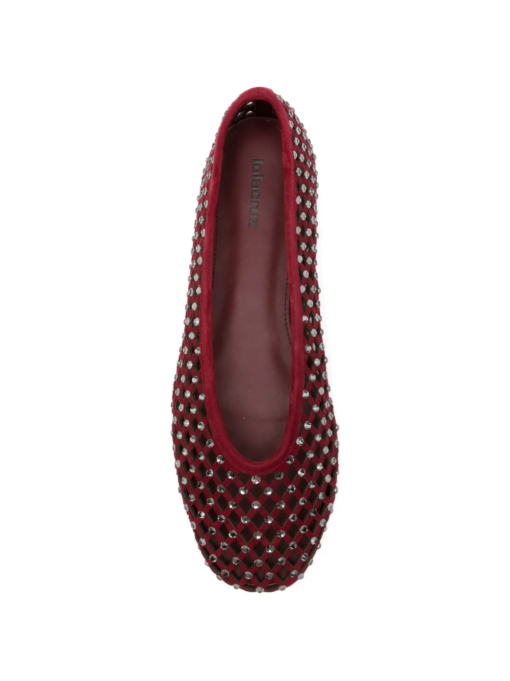 Lola Cruz Leonor ballet flats Rood