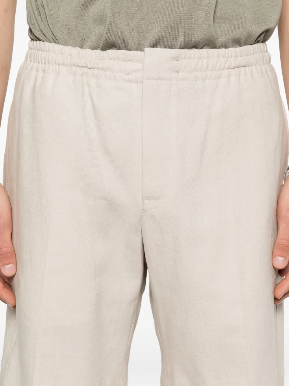 Zegna Elastische shorts Beige