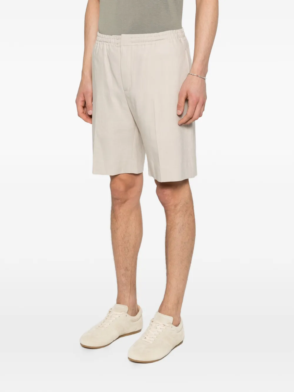  Zegna Elasticated Shorts - Neutrals 