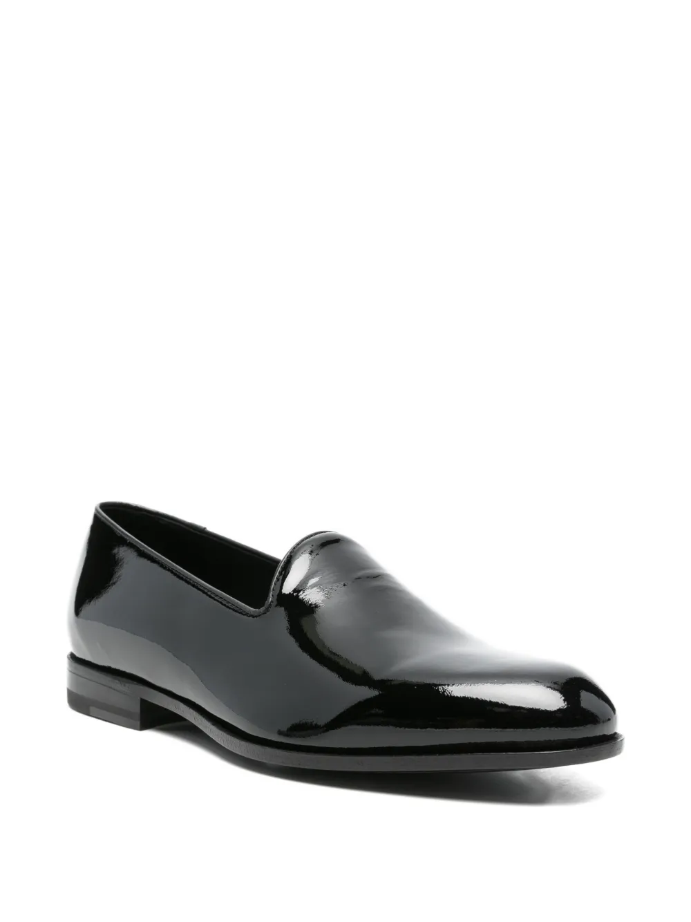 Tagliatore Lakleren loafers Zwart