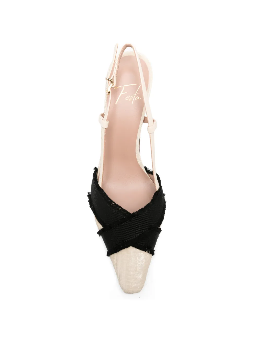 Roberto Festa Leonia pumps met franje Beige