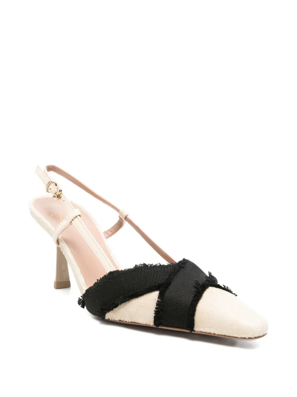 Roberto Festa Leonia pumps met franje Beige