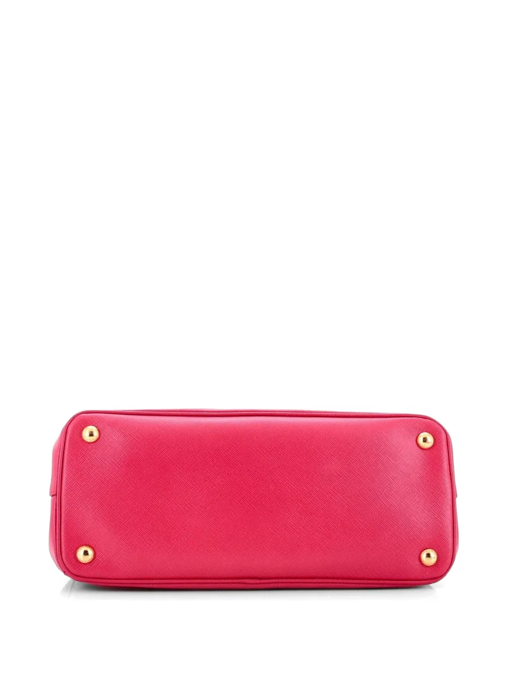 Double Zip Lux Saffiano Leather Small Tote Bag