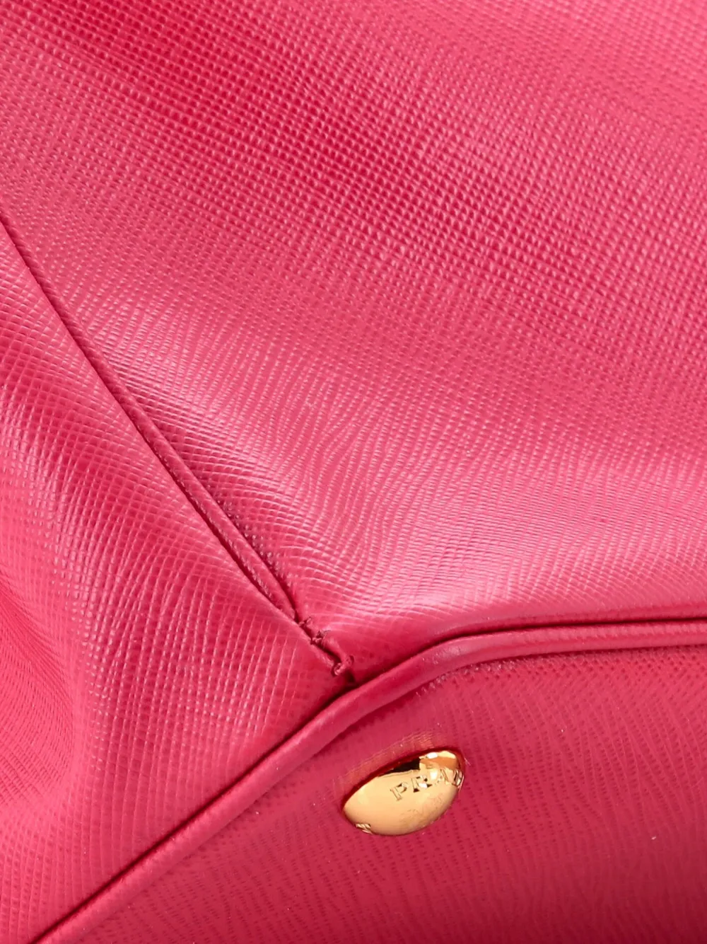 Double Zip Lux Saffiano Leather Small Tote Bag