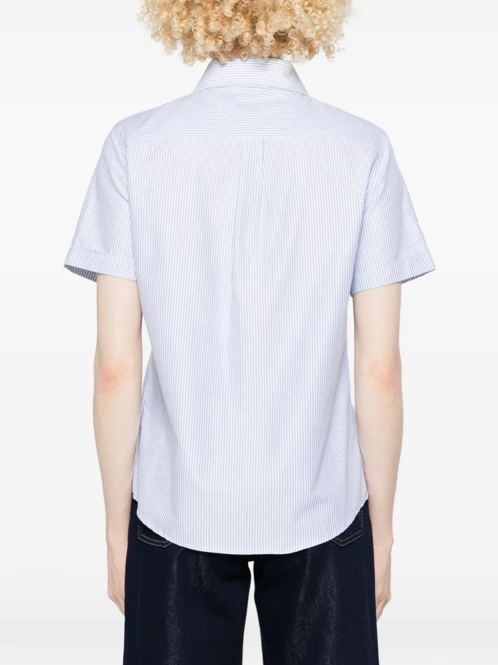 A.P.C. Gestreepte blouse Wit