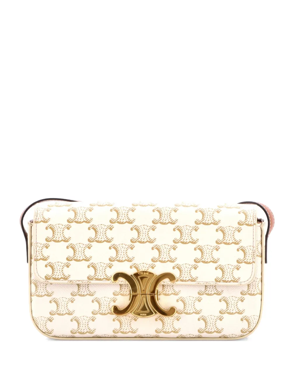 Celine Pre-Owned Triomphe East-West Triomphe Coated Canvas shoulder bag - Toni neutri