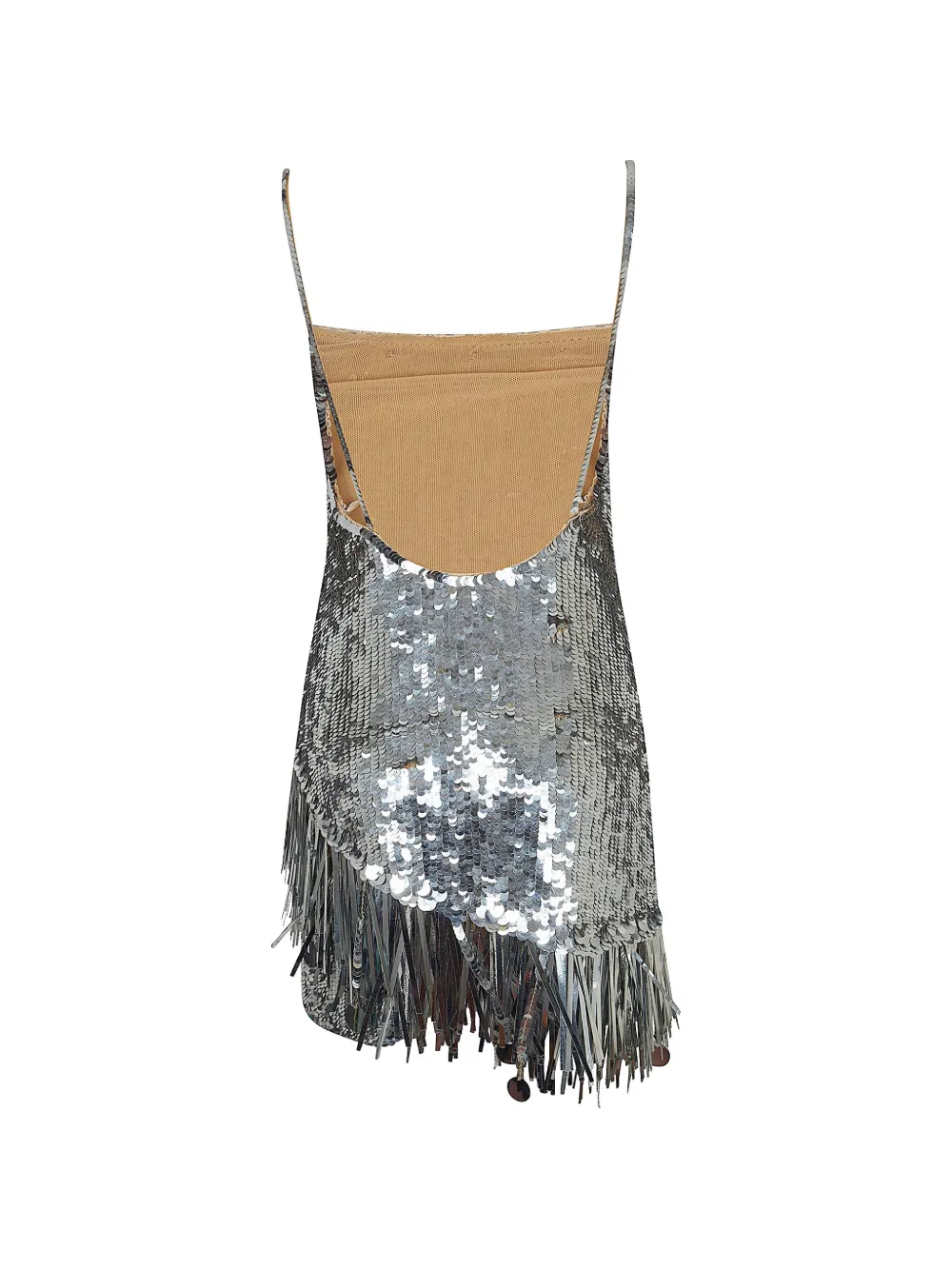 THE ANDAMANE Jagger Disco mini-jurk Zilver