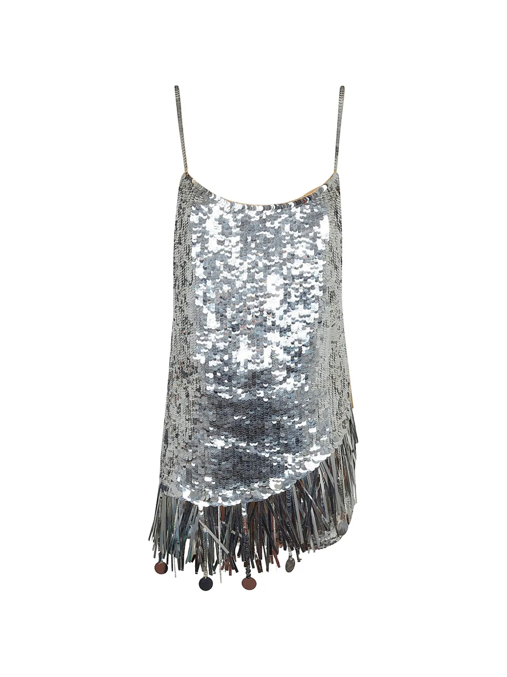 THE ANDAMANE Jagger Disco mini dress - Argento