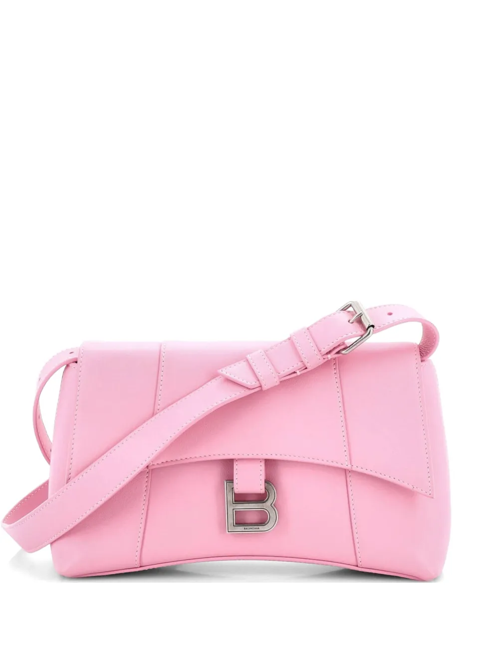 Balenciaga Pre-Owned Downtown Soft Hourglass Leather Small shoulder bag - Rosa