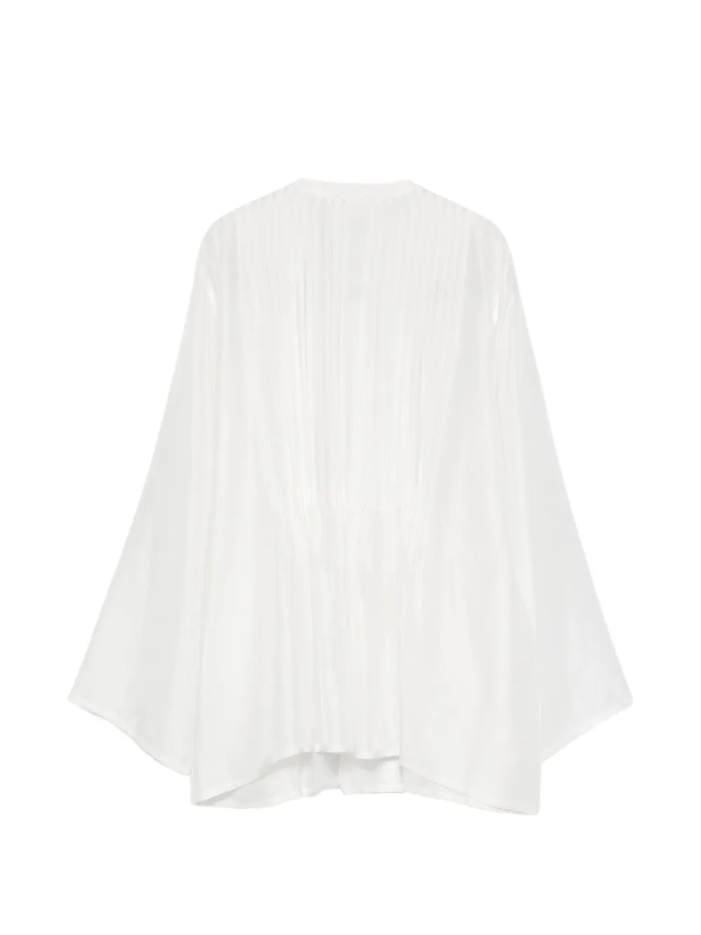  P.a.r.o.s.h. Beaded Pleated Blouse - White 