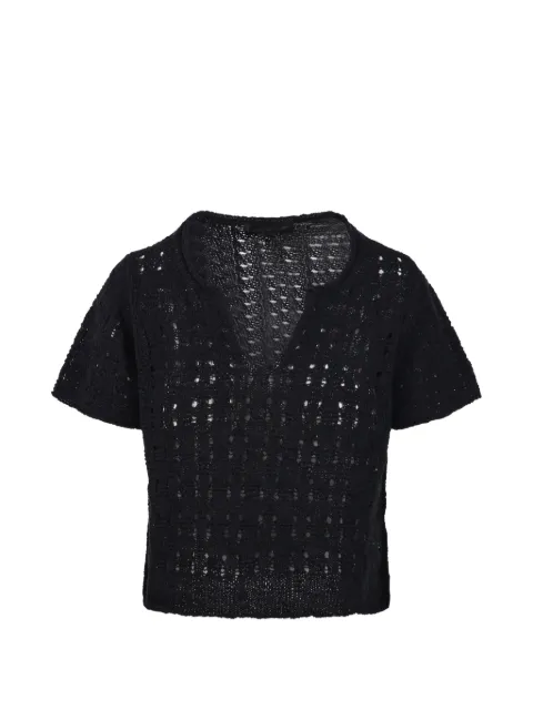 Fabrizio Del Carlo haut en maille à col v