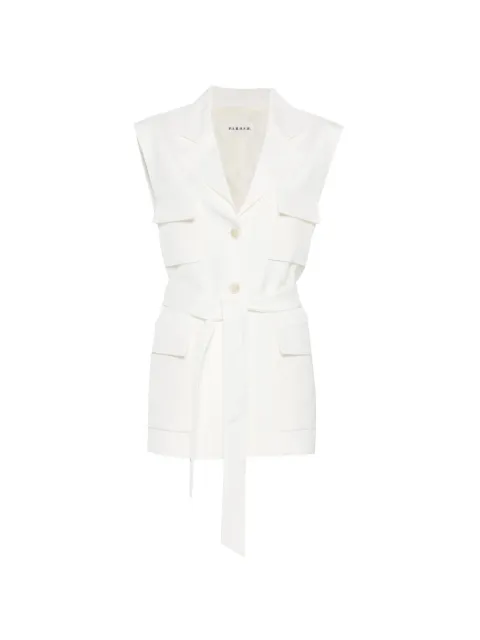 P.A.R.O.S.H. pocket belted waistcoat