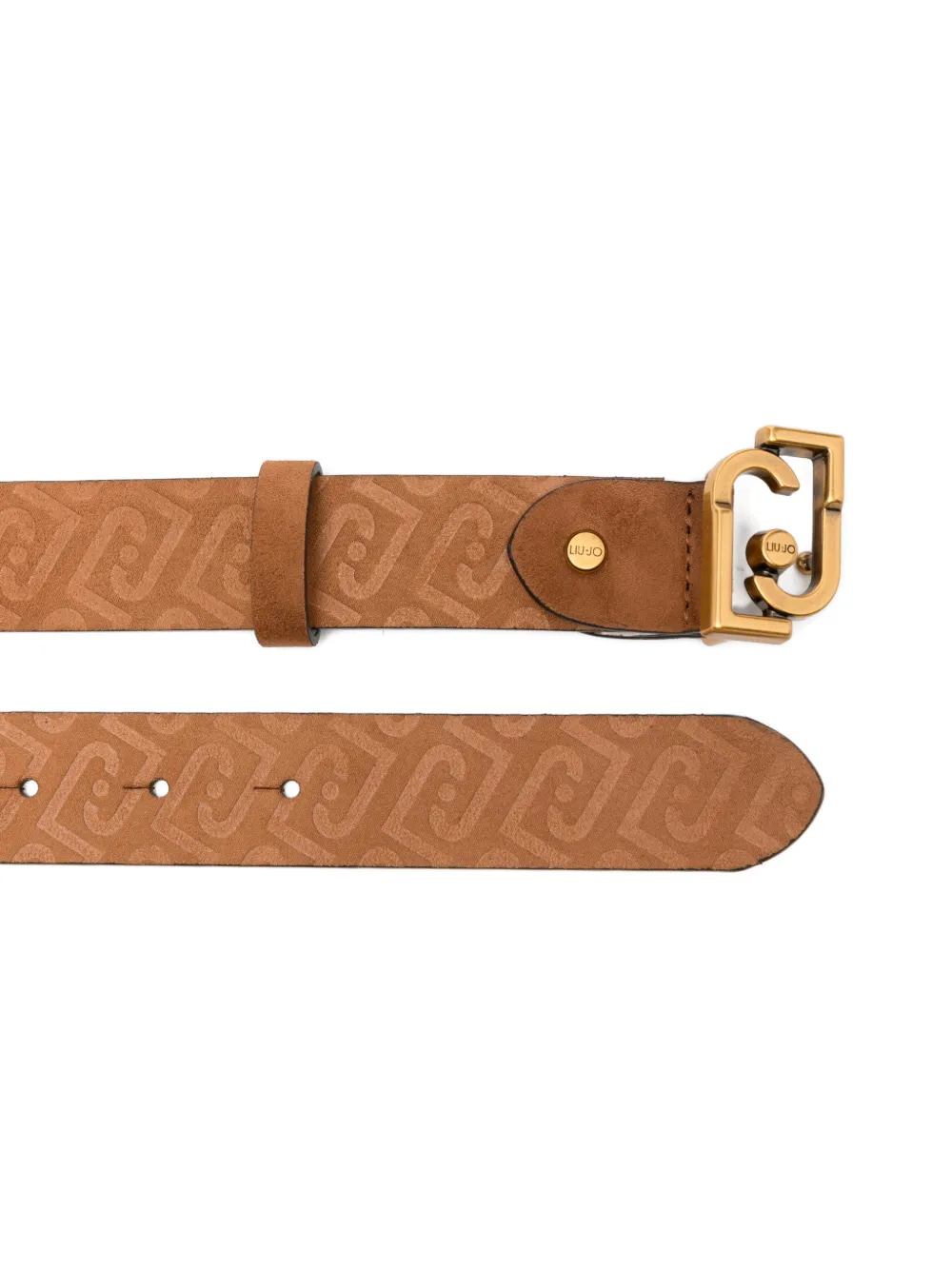  Liu Jo Patterned Buckle Belt - Neutrals 