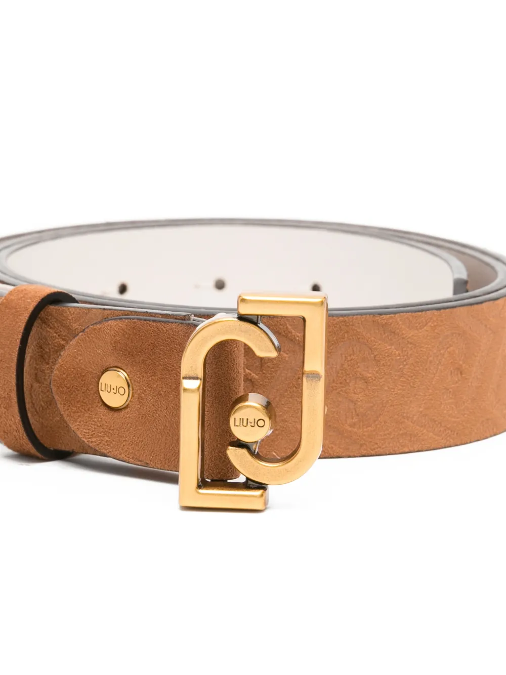  Liu Jo Patterned Buckle Belt - Neutrals 
