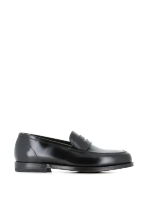 Jil Sander レザーローファー | ブラック | FARFETCH JP