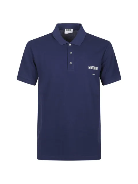 Moschino logo-print polo shirt