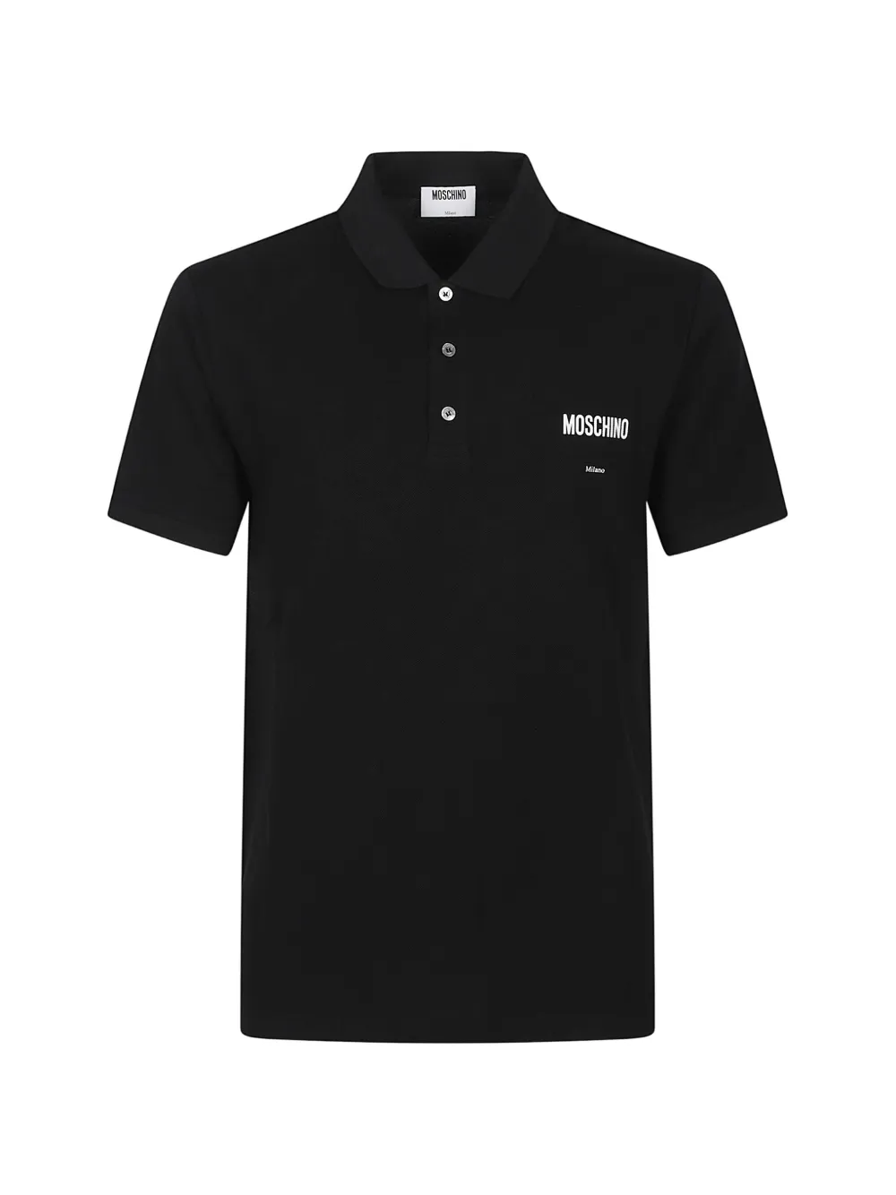 Moschino logo-print polo shirt - Nero