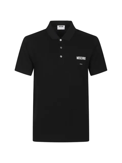 Moschino logo-print polo shirt