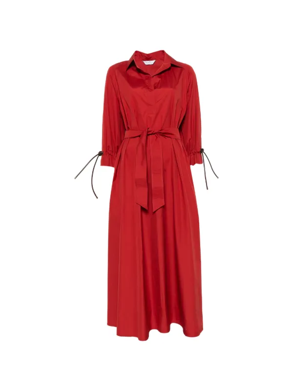 max mara red dress 2019 MAX MARA Manto Off-shoulder Maxi Dress