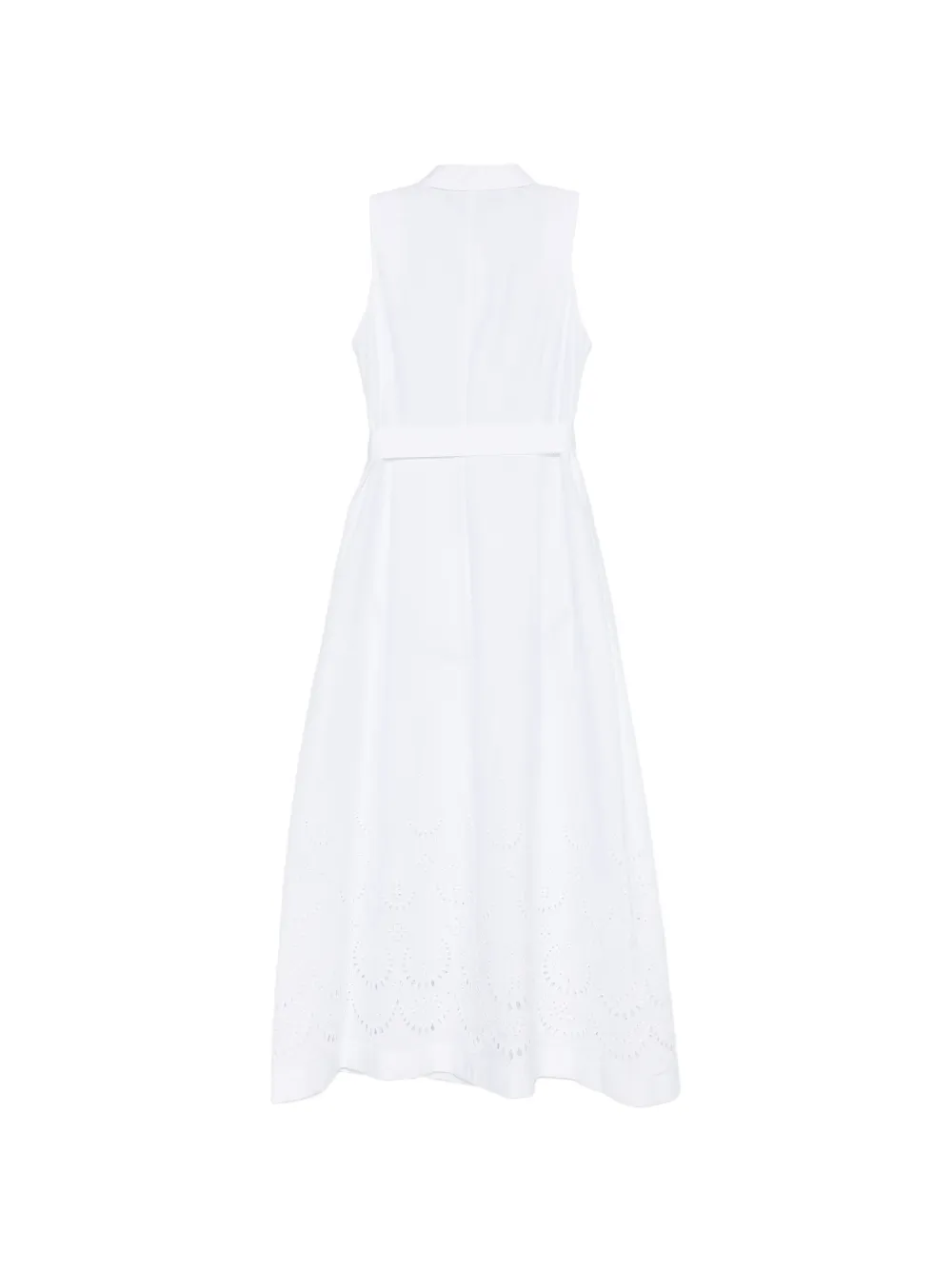 P.A.R.O.S.H. Pointelle katoenen maxi-jurk Wit