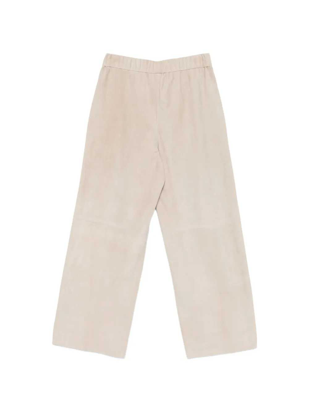  Manzoni 24 Elasticated Leather Trousers - Neutrals 
