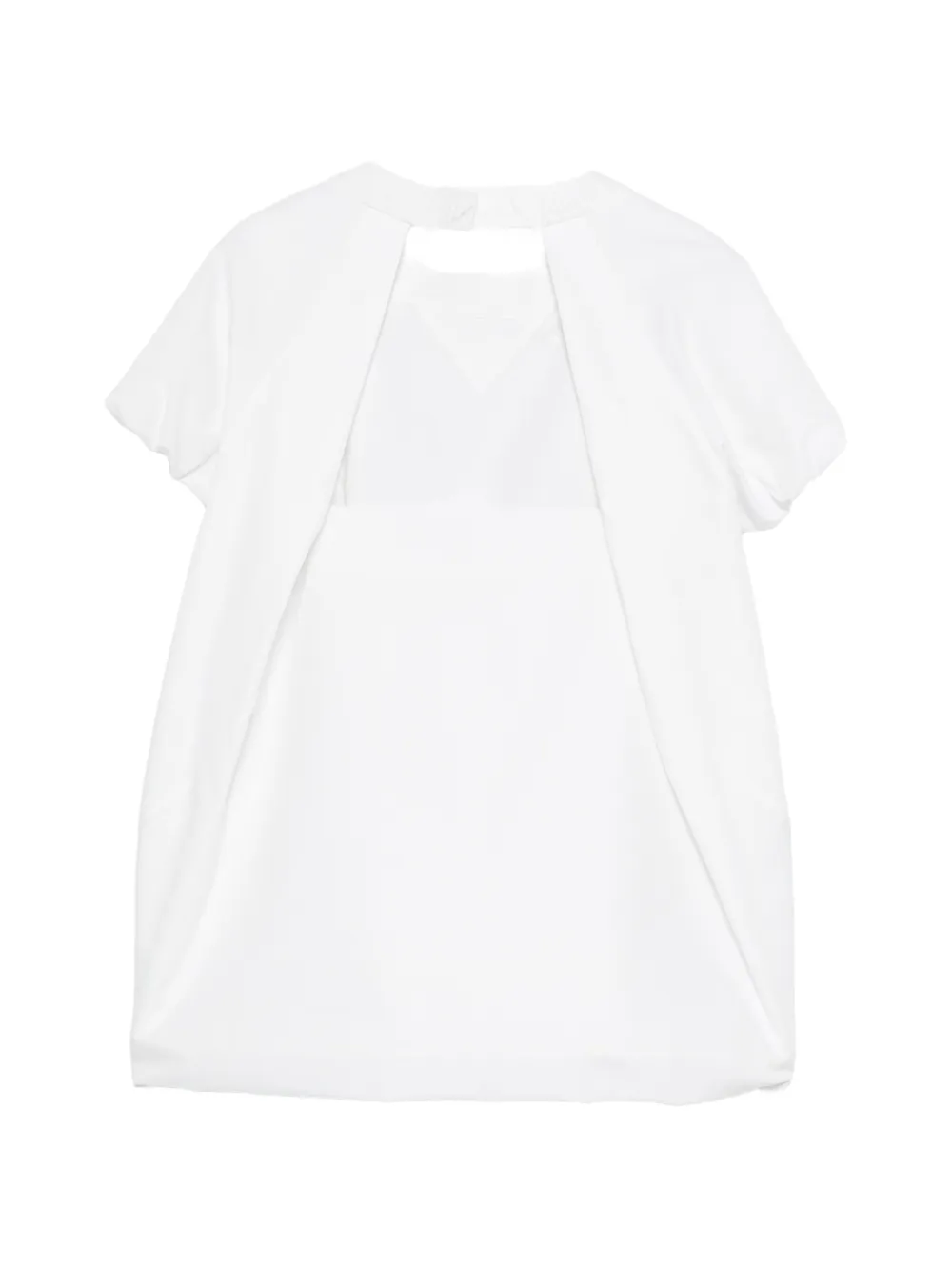 sacai T-shirt met ronde hals Wit